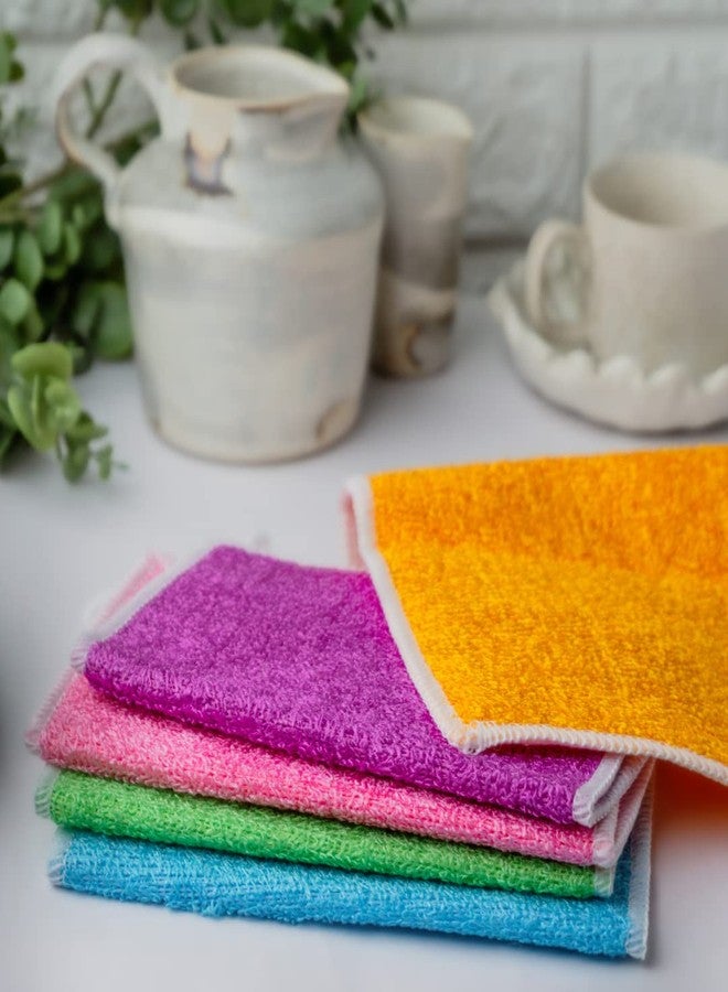 موش منشفة تنظيف قابلة لإعادة الاستخدام من الخيزران فائقة الامتصاص، مضادة للروائح، خالية من الوبر والخطوط - قطعة قماش متعددة الأغراض للمطبخ والسيارة والنوافذ والزجاج والأواني والأثاث. - Image 4